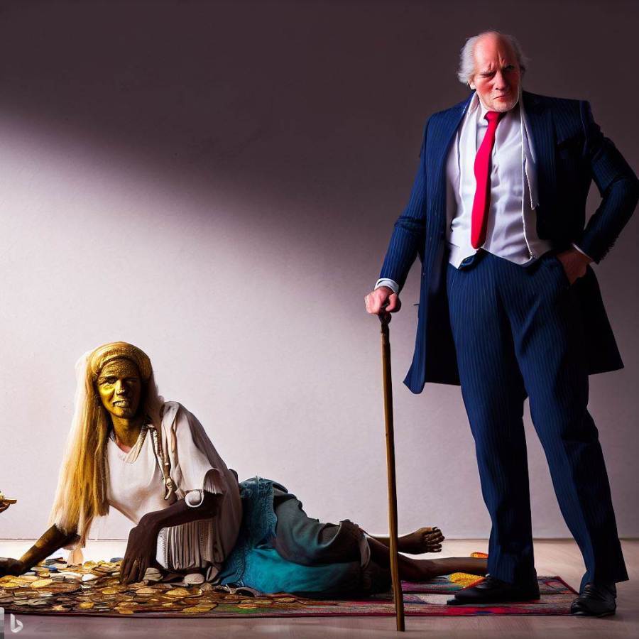 la diferencia entre la persona más rica y la persona más pobre del mundo